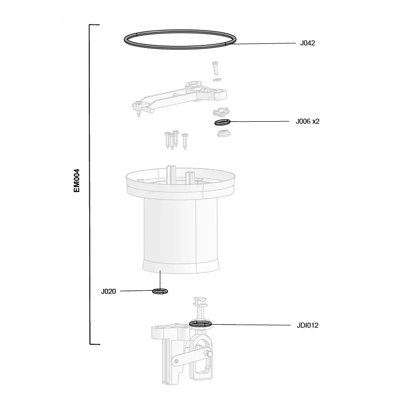 Комплект уплотнений двигателя серии D25 EM004VF
